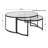 Corrine Glass Top Nesting Coffee Table