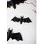 Ensemble de cinq chauves-souris suspendues Kalalou en métal noir - Halloween vieilli-495905179