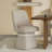 Swivel Fabric Upholstered Dining Chair-1757222449