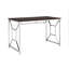 Bureau d'ordinateur brun - bureau de 47 po de largeur pour un environnement de travail efficace, bois d'ingénierie Scratch, pieds, espace de travail moderne facile à assembler avec surface, Scratch en bois, assemblage simple