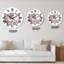 Horloge murale traditionnelle avec bouquet de Pâques avec saules et plumes II-620988137