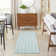 Kyee Geometric Reversible Indoor / Outdoor Area Rug in Aqua