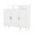 Shoe Cabinet With Adjustable Shelves, Solid Wood Legs, Arched Doors And Drawer, Storage Sideboard For Entryway, Living Room-59177733