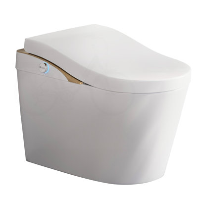 Tankless Smart Bidet Toilet with Foam Shield and ADA Height
