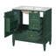 Meuble-lavabo 30 po avec lavabo en céramique, meuble-lavabo à 3 tiroirs-372054715