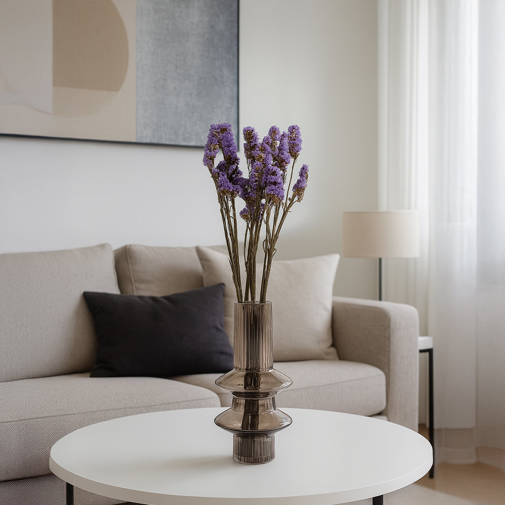 Modern Art Preserved Myosotis Stems, Purple