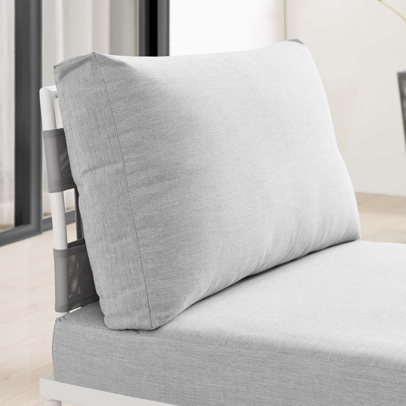 Chaise de patio avec coussins Harmony, gris