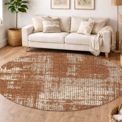 Tapis abstrait lavable à la machine intérieur / extérieur ACN2856