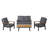 Leslee 4 - Person Patio Conversation Set with Cushions-1803552438
