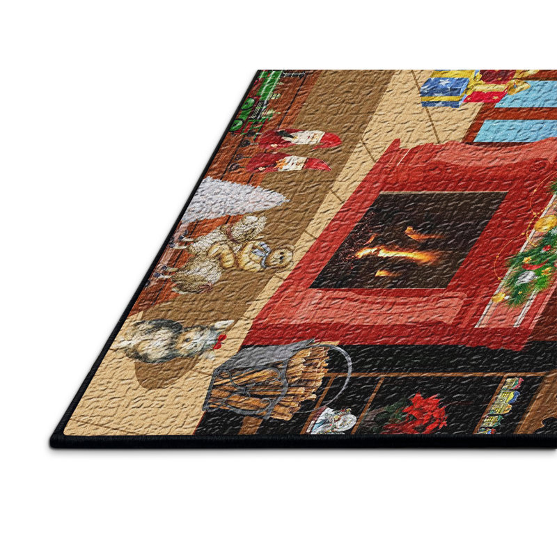 Tapis rouge Christmas, Rectangle 2 pi x 3 pi