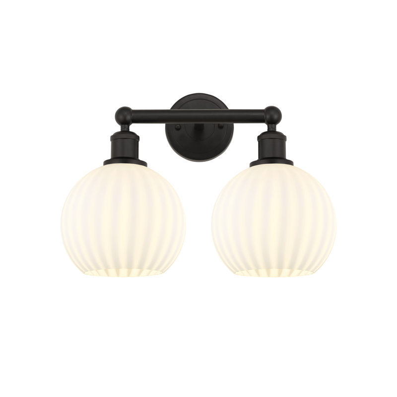 Éclairage de salle de bain à intensité variable à 2 lumières Bia, Bronze huilé