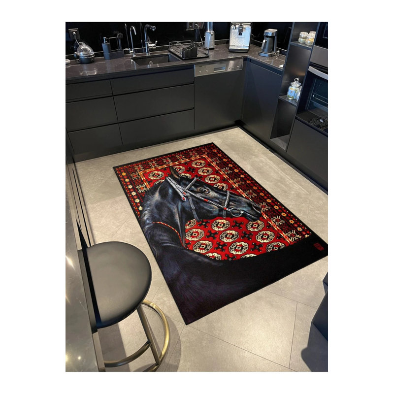 Salon décoratif avec des motifs d'animaux, Rectangle 2 pi 4 po x 4 pi