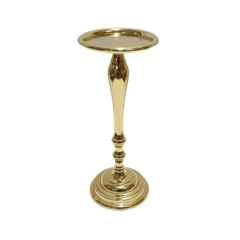 Bougeoir de table en acier inoxydable, H 12 po x l 5 po x P 5 po