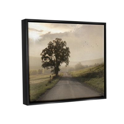 " Lone Tree Quiet Morning Road Rural " by Lori Deiter