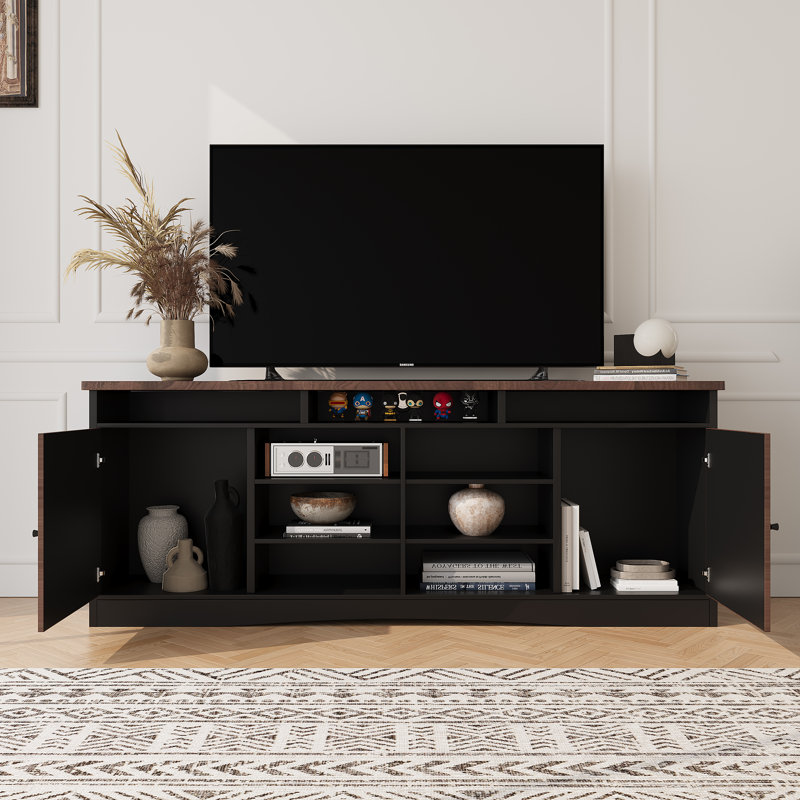 78'' Tv Stand Console For Tvs Up To 85" With Storage Cabinet