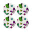 Butterflies Vegan Leather Round Placemats-118302024