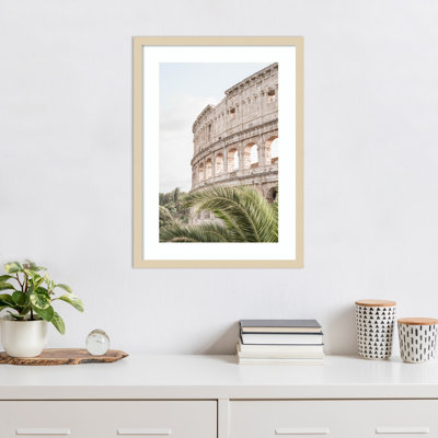 «Colosseum» par Henrike Schenk, reproduction d'art encadrée sur bois