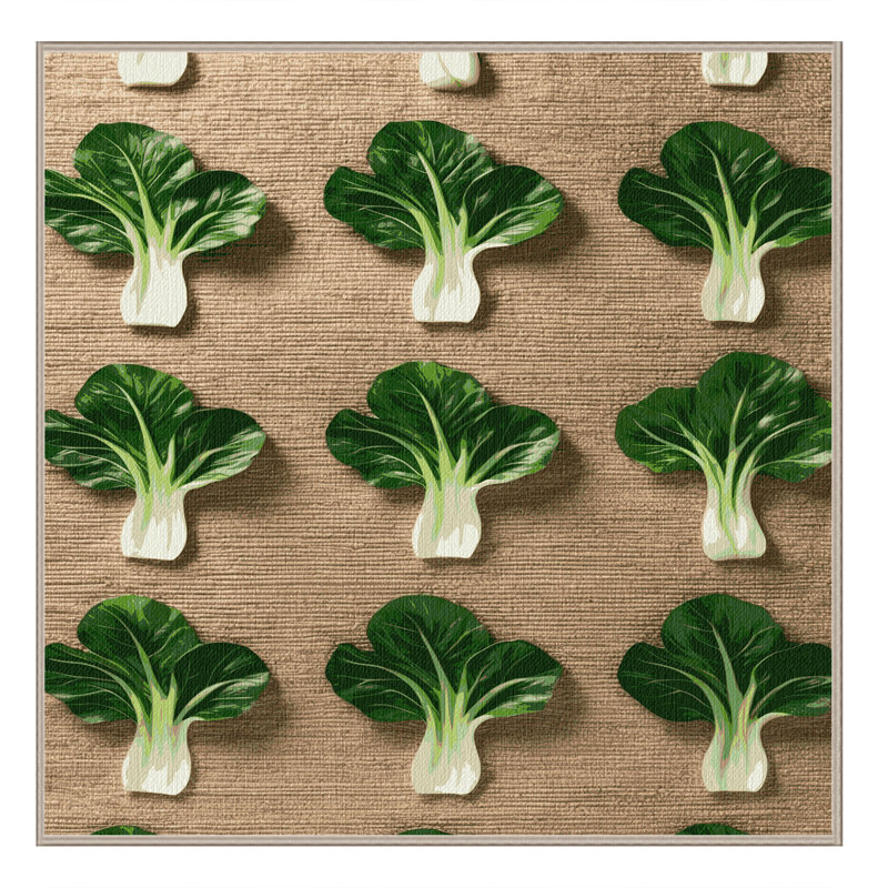  Tapis lavable Bok Choy, Carré 4 pi