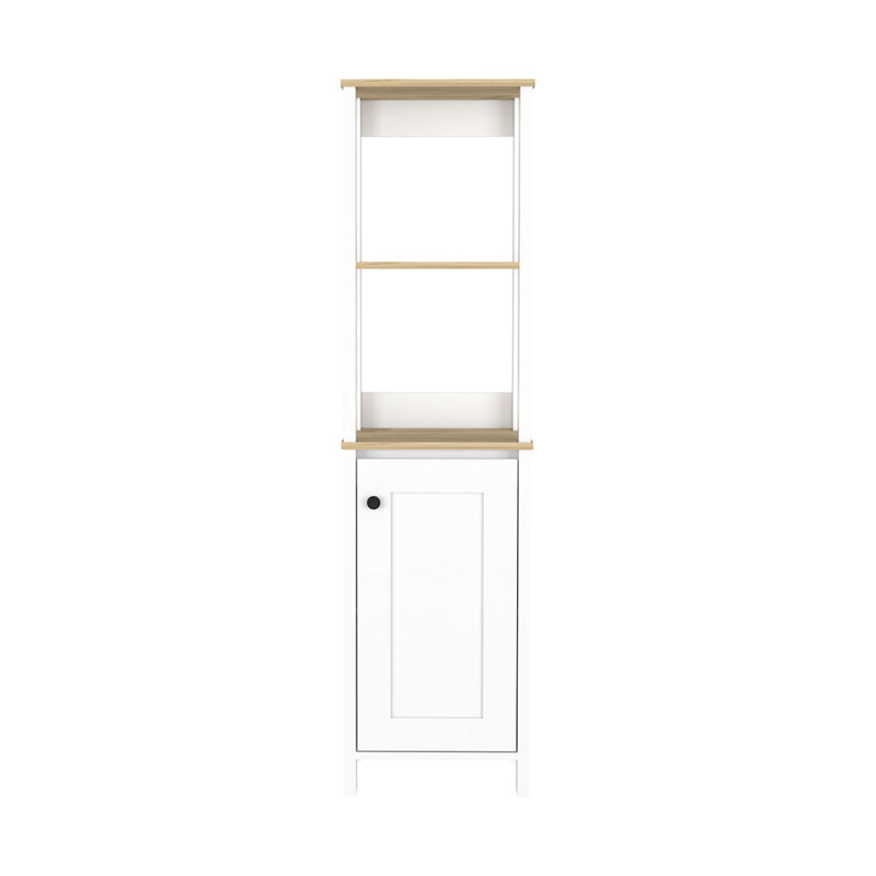 Armoire à linge à 4 tablettes, Blanc