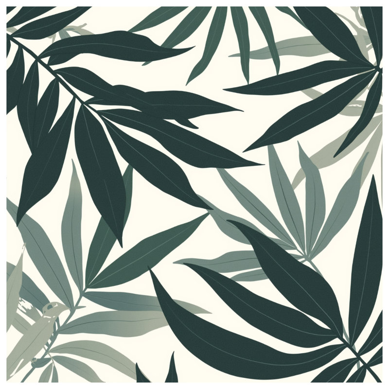 Coussins décoratifs à motif de feuilles tropicales, 18 po x 18 po