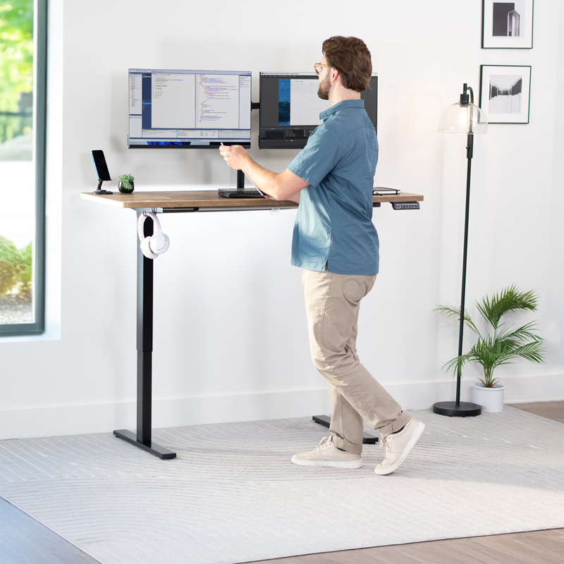 Universal Table Top for Sit to Stand Desk Frames, Reclaimed Wood, 1-Piece, 71" x 30"