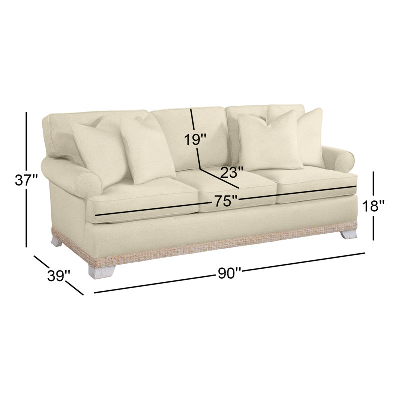 Fairwind Sofa, Ivory Crypton Performance; 0886-91