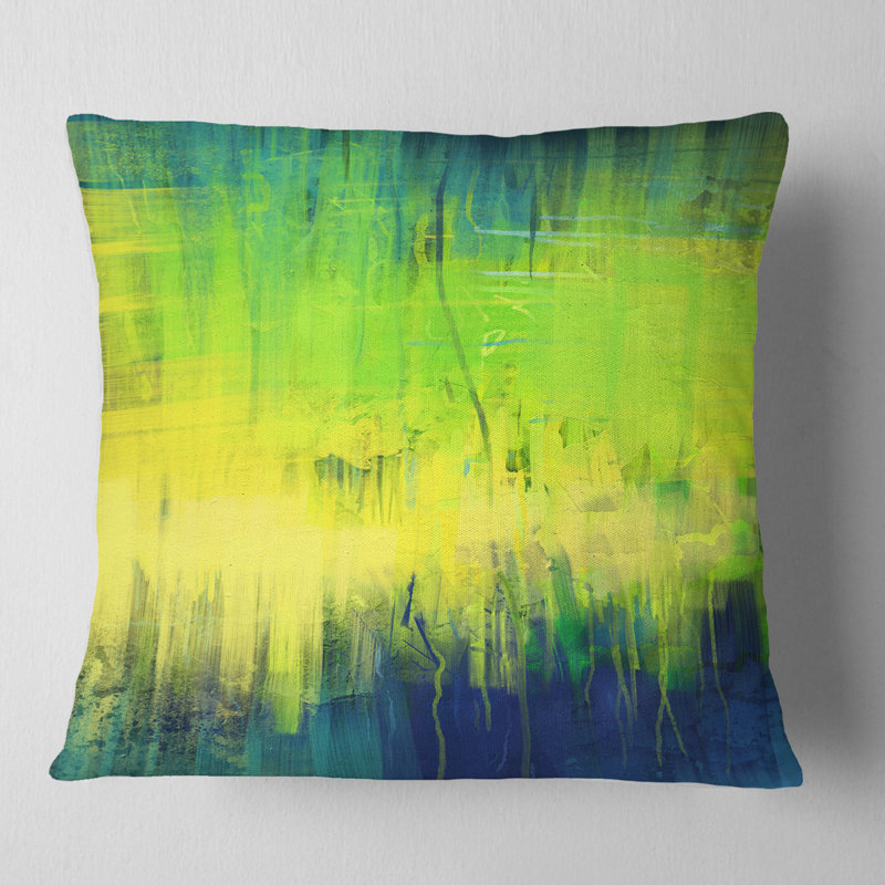  Coussin Abstract Fusion, 16 po x 16 po, Carré