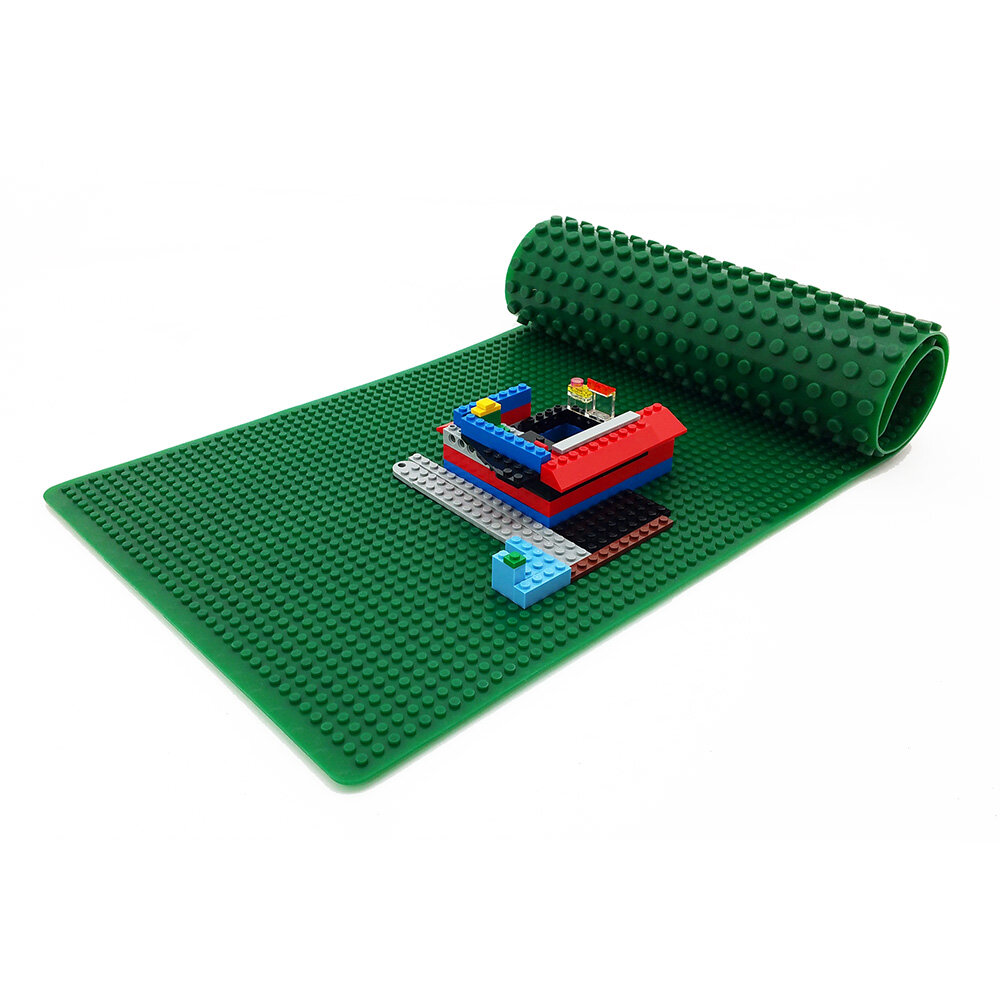 Silicone Brick Building Play Mat Rollable Foldable Flexible 2