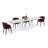 Uleena Extendable Metal Base Dining Table