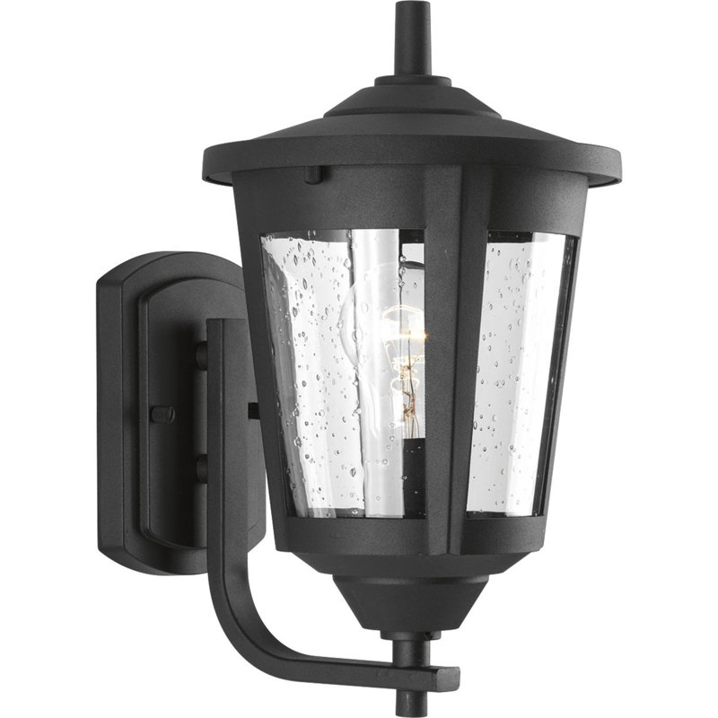 Meador Wall Light, Black, 12.75" H x 7.5" W x 9.5" D