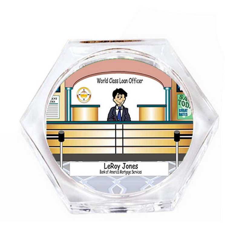 Sous-verre banker personal banker