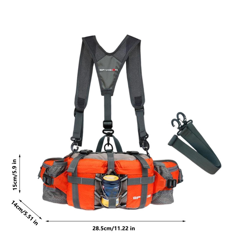 Sac de taille pour l'extérieur avec sac à bandoulière ultraléger pour bouteille d'eau, OU