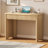 Fluted Writing Desk with 2 Drawers, 39" Computer desk for Home Office , Space-Saving Vanity Desk for Bedroom -354379941