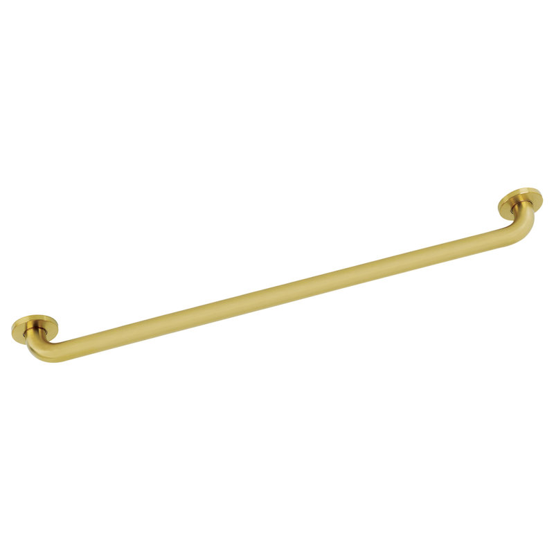 Kingston Brass Silver Sage 1-1/4 Inch O.D Grab Bar, 2.88" H x 32.75" W x 2.75" D, Brushed Brass