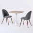 Ensemble de salle à manger 3 pièces Tulip Square avec table 24 "et 2 chaises rembourrées