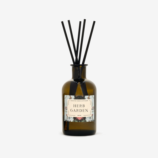 Symple Stuff Herb Garden Candle - Diffuser Set, Amber | Wayfair.co.uk