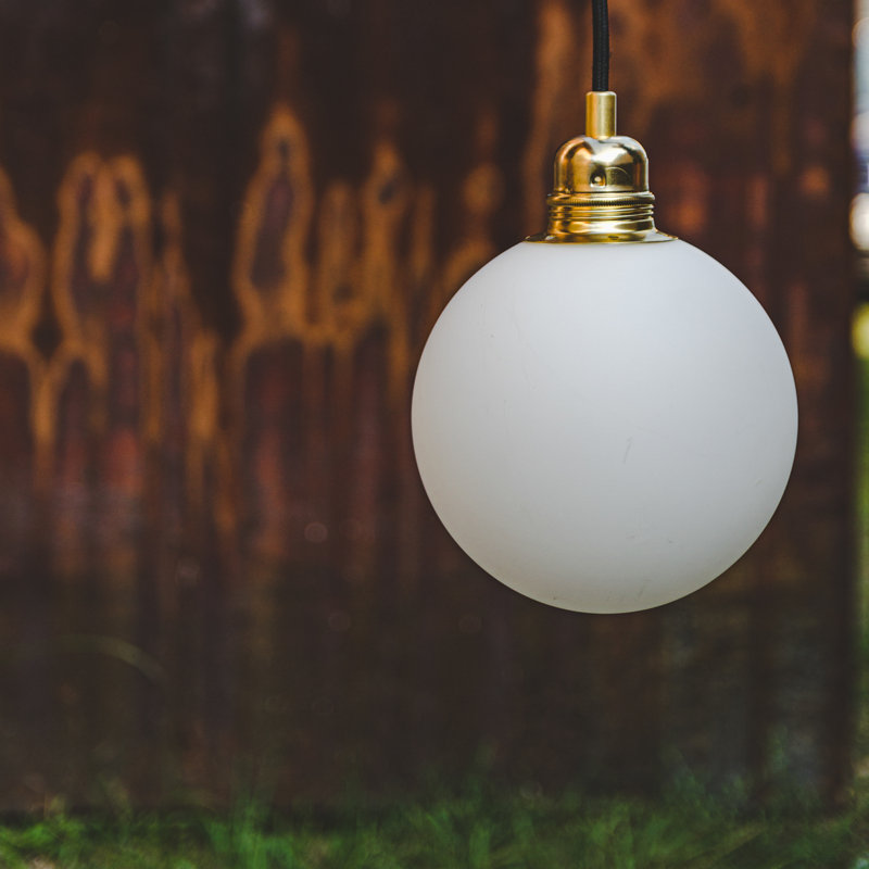 Ruithero 1 - Light Bulb Pendant, Brass/Black, 371.5cm H x 15cm W x 15cm D