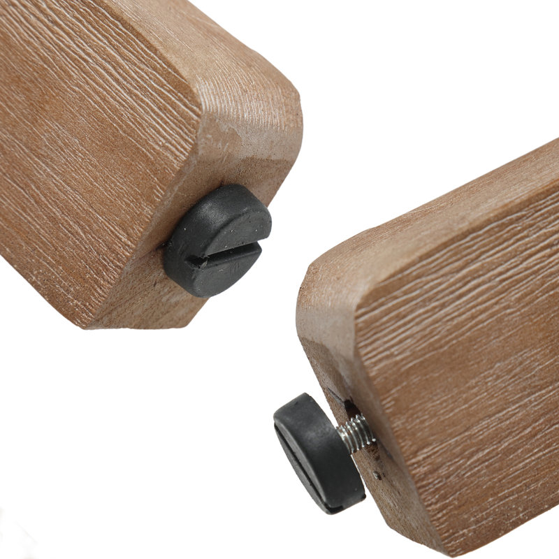 Tabourets de bar de 26,5 po Clayt, Siège beige / structure brune, 2