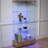 Quick - Install Glass And Storage Cabinet With 2 Large Drawers, 4 Shelves, 13 Colour Led Lights For Small Spaces Stylish Four Tier Display Assembly, Led, Drawers In Bedroom-846949865