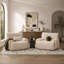 Fauteuil d'appoint surdimensionné en chenille de 43 pouces de largeur avec sièges profonds pour une lecture et une détente confortables, parfait pour le salon ou la chambre à coucher-1999127562