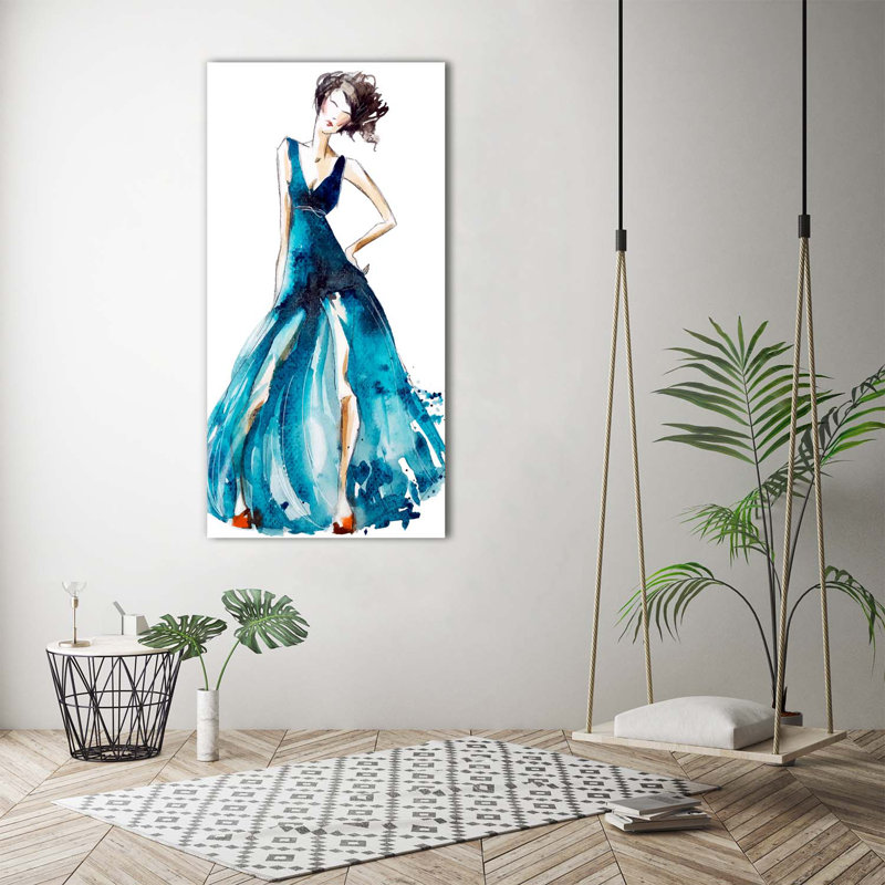 Fashion Illustration - Wrapped Canvas Print