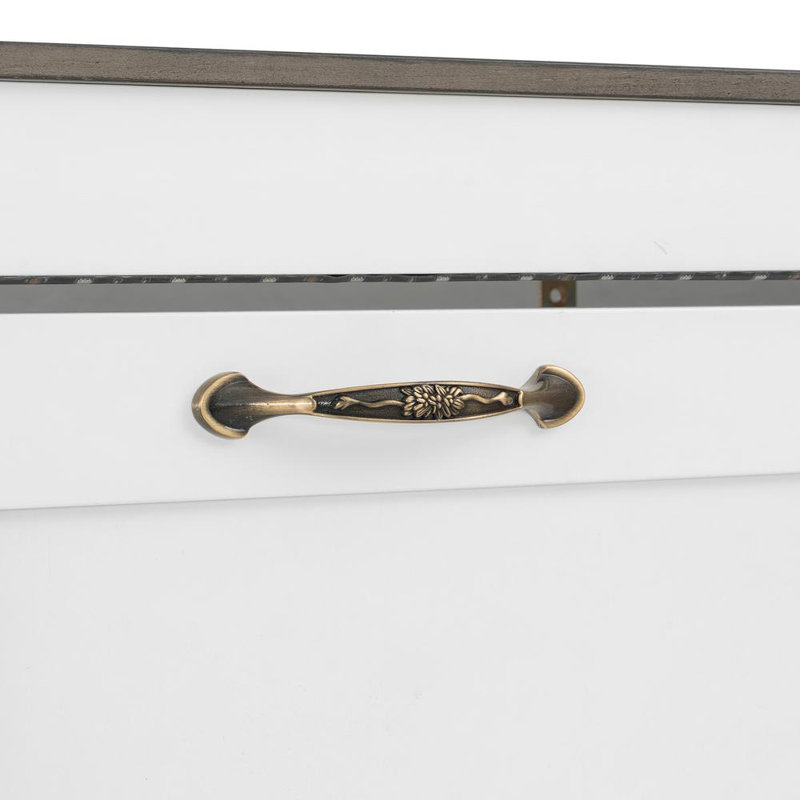 Lit escamotable double, Blanc