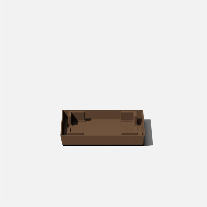 Pure Series Nobleton Planter Saucer, Espresso, 1'' H X 10'' W X 10'' D , 1