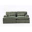 Double méridienne intérieure, canapé-lit rembourré surdimensionné pour l'intérieur, canapé de luxe à assise profonde, sans assemblage requis, vert-323835338