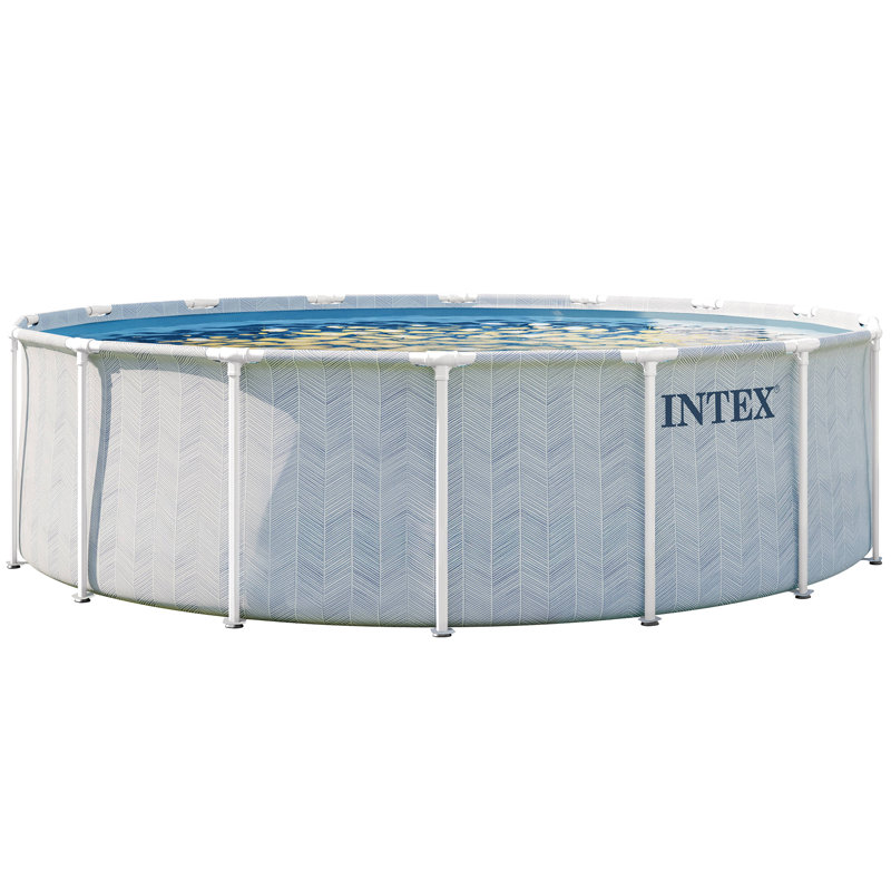 Ensemble de piscine à chevrons Prism Frame - 16 pi x 48 po