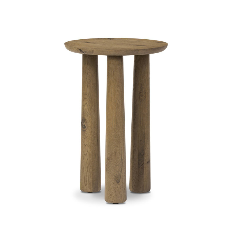 Cooper Solid Wood End Table, Light Brown