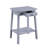 Display And Utility Table In Gray - Rectangular For Living Area Accent With Functional Versatile Shape