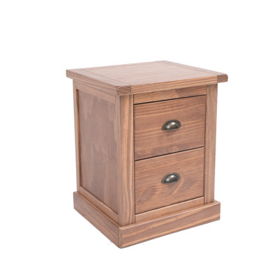 Dupuy 45cm W Solid + Manufactured Wood Bedside Table