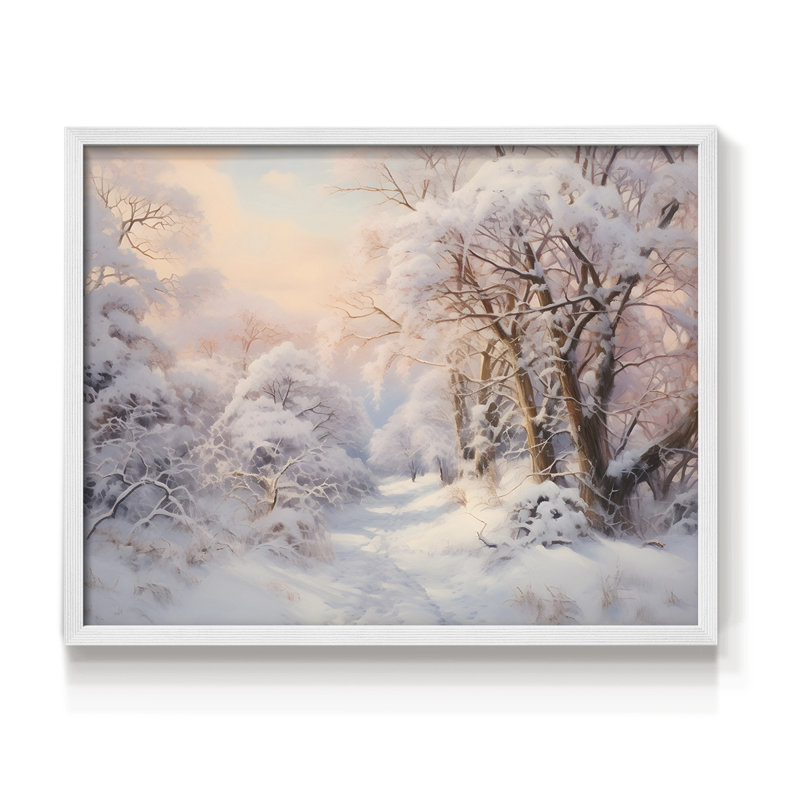 Paysages rétro-DCC-XXIV - impression encadrée - réaménageable, H 22 po x l 28 po, Blanc