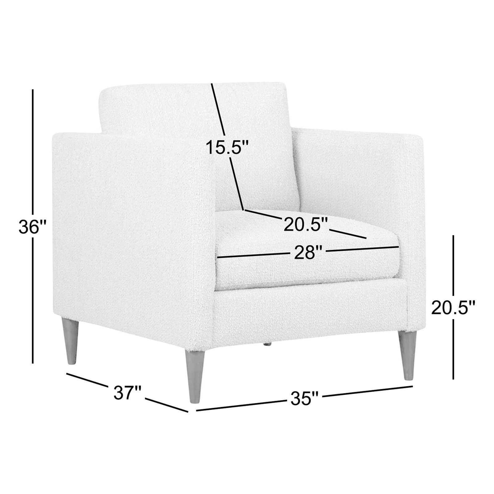 Clifford Upholstered Custom Armchair, Bella Beach Performance Velvet